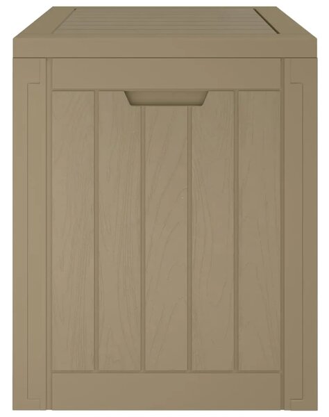Vrtna kutija za pohranu siva 55 5 x 43 x 53 cm polipropilen - Siva Siva