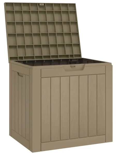 Vrtna kutija za pohranu siva 55 5 x 43 x 53 cm polipropilen - Siva Siva