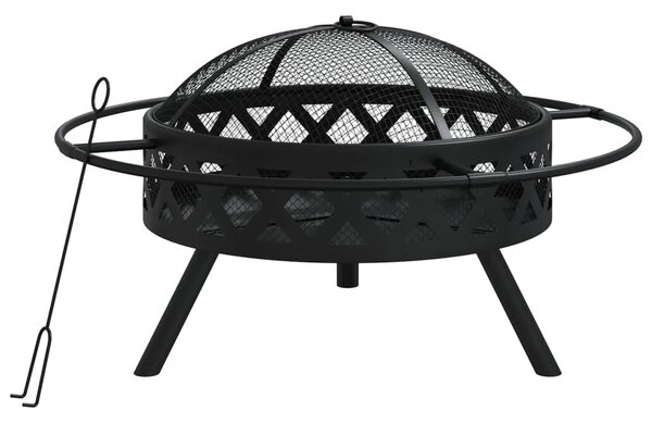 Posuda za vatru sa žaračem 70 cm XXL čelična
