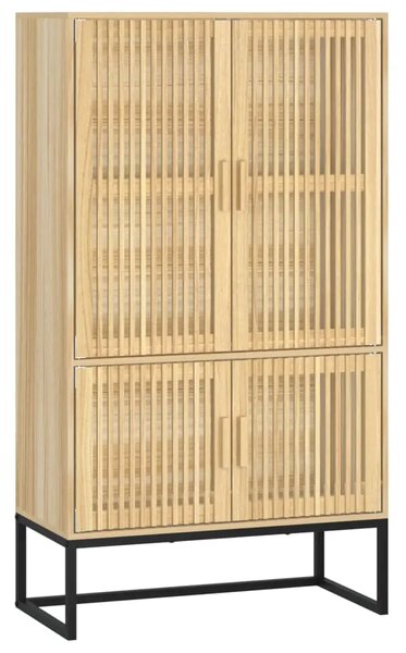 Visoka komoda 70 x 35 x 125 cm od konstruiranog drva - Smeđa 1 1 Smeđa