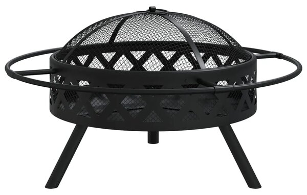 Posuda za vatru sa žaračem 70 cm XXL čelična