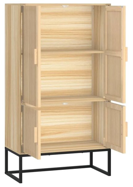 Visoka komoda 70 x 35 x 125 cm od konstruiranog drva - Smeđa 1 1 Smeđa
