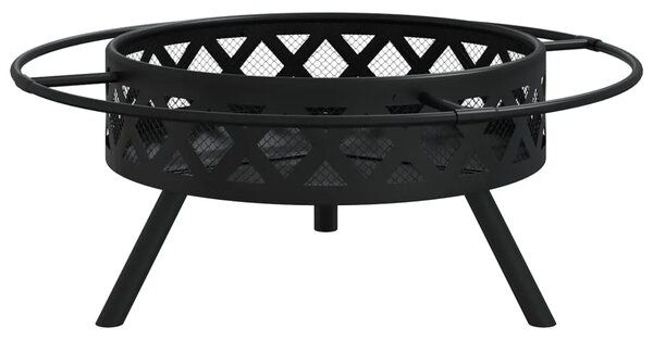 Posuda za vatru sa žaračem 70 cm XXL čelična