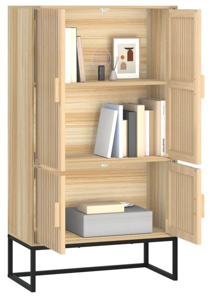 Visoka komoda 70 x 35 x 125 cm od konstruiranog drva - Smeđa 1 1 Smeđa