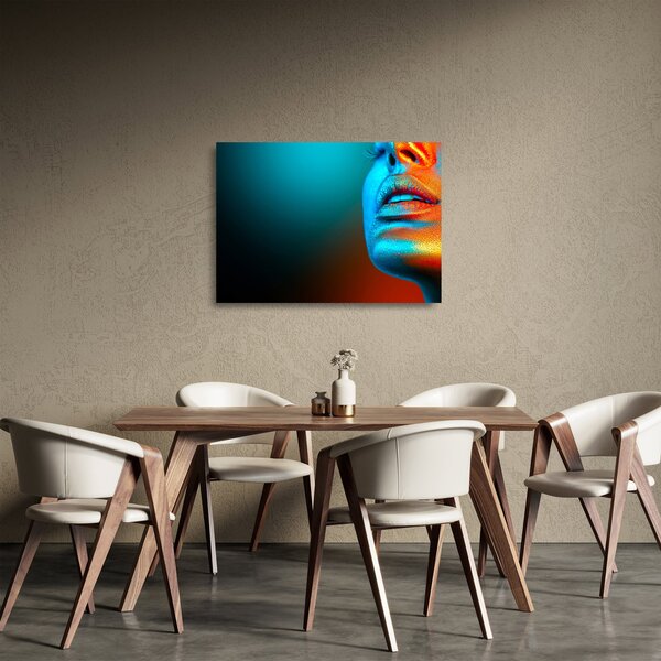 Staklena slika - Blistavo lice (70x50 cm)