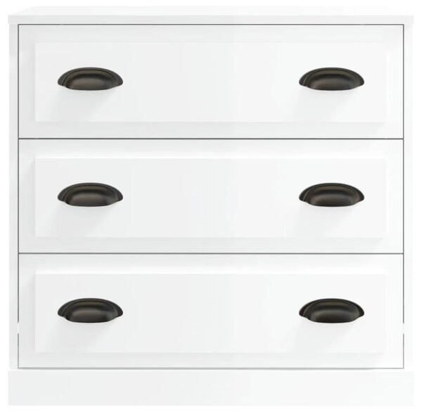 Komoda sjajna bijela 70x35 5x67 5 cm od konstruiranog drva - Visoko sjajno bijela 1 Visoko sjajno bijela