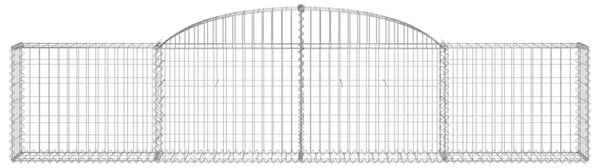 Lučne gabionske košare 6 kom 300x30x60/80 cm pocinčano željezo - 300 x 30 x 60/80 cm 6 300 x 30 x 60/80 cm 6