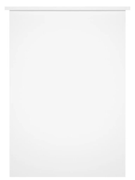 Radni stol bijeli 100 x 55 x 75 cm od konstruiranog drva - Bijela Bijela
