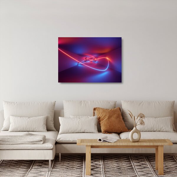 Staklena slika moderne apstrakcije (70x50 cm)