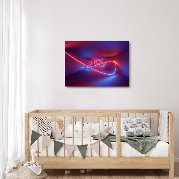 Staklena slika moderne apstrakcije (70x50 cm)