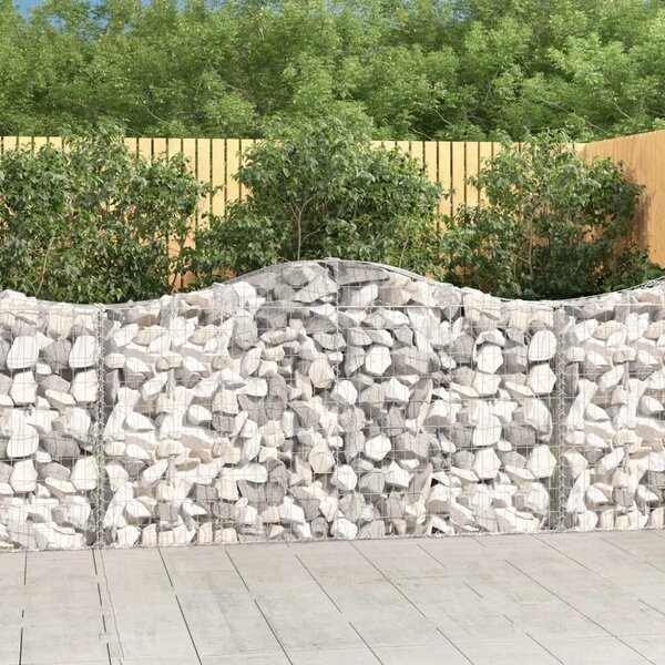 Gabion - Gabion ograde - Gabionska košara s lukom 200x30x100/120 cm pocinčano željezo - 200 x 30 x 100/120 cm 1 200 x 30 x 100/1