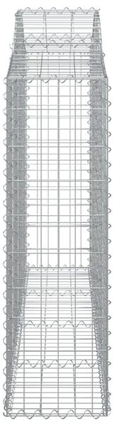 Gabion - Gabion ograde - Gabionska košara s lukom 200x30x100/120 cm pocinčano željezo - 200 x 30 x 100/120 cm 1 200 x 30 x 100/1