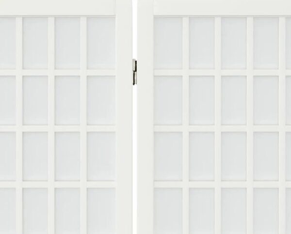Paravan - Sklopiva sobna pregrada 6 panela japanski stil 240x170cm bijela - Bijela 240 x 170 cm 1 1