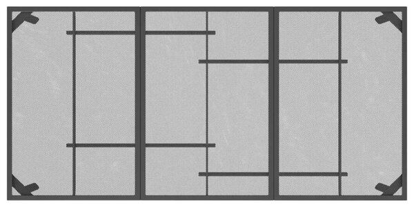 Vrtni stol antracit 165 x 80 x 72 cm od čelične mreže - 165 x 80 x 72 cm 1 165 x 80 x 72 cm