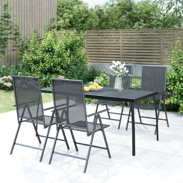 Vrtni stol antracit 165 x 80 x 72 cm od čelične mreže - 165 x 80 x 72 cm 1 165 x 80 x 72 cm