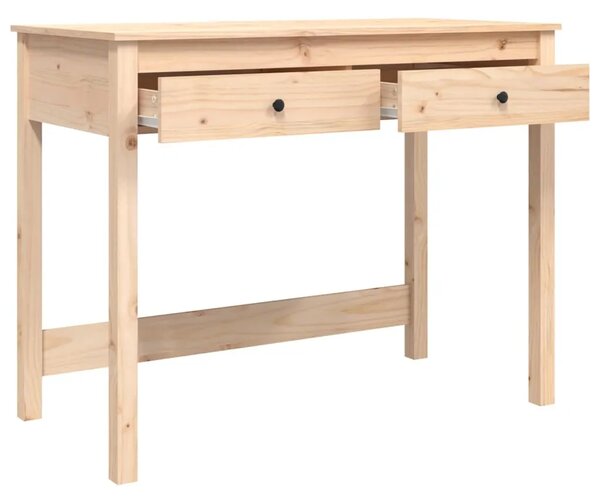 Radni stol s ladicama 100 x 50 x 78 cm od masivne borovine - Prirodna Prirodna