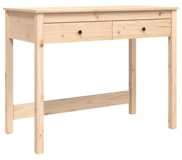 Radni stol s ladicama 100 x 50 x 78 cm od masivne borovine - Prirodna Prirodna