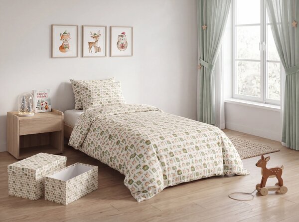 Pamučna posteljina MERRY GIFTS šarena Dimenzije posteljine: 70 x 90 cm | 140 x 200 cm