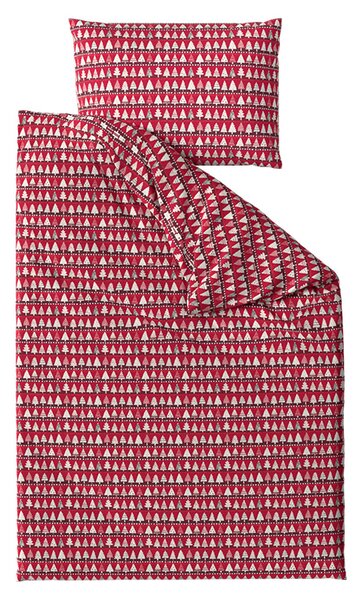 Pamučna posteljina BURGUNDY TREES vinska crvena Dimenzije posteljine: 70 x 90 cm | 140 x 200 cm