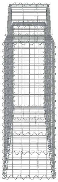 Gabion - Gabion ograde - Gabionska košara s lukom 200 x 30 x 80/100 cm pocinčano željezo - 200 x 30 x 80/100 cm 1 200 x 30 x 80/