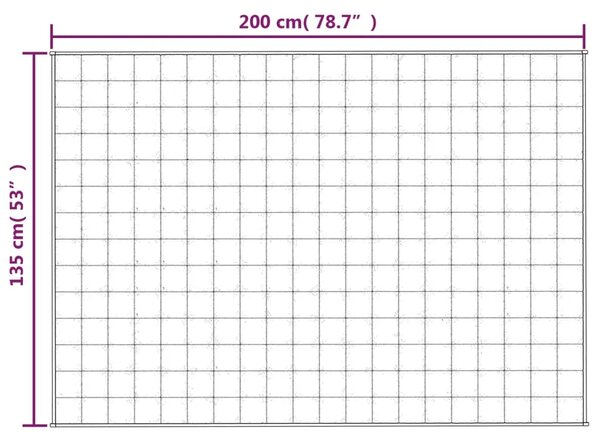 Teška deka plava 135x200 cm 10 kg od tkanine - Plava 135 x 200 cm 1 10 kg