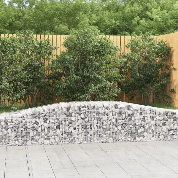 Gabion - Gabion ograde - Gabionska košara s lukom 400x50x40/60 cm pocinčano željezo - 400 x 50 x 40/60 cm 1 400 x 50 x 40/60 cm