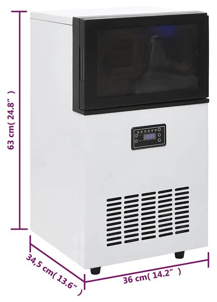 Ledomat crni 45 kg / 24 h