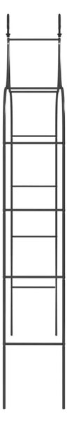 Vrtni lukovi 2 kom crni 120 x 38 x 260 cm čelični