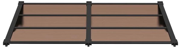 Nadstrešnica za vrata crna 152 5x90 cm polikarbonatna - 152.5 x 90 cm 1 152.5 x 90 cm