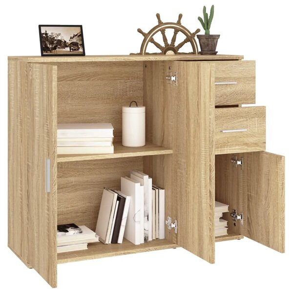 Komoda Sonoma hrast 91x29 5x75 cm Konstruirano drvo - sonoma hrast 1 Sonoma hrast
