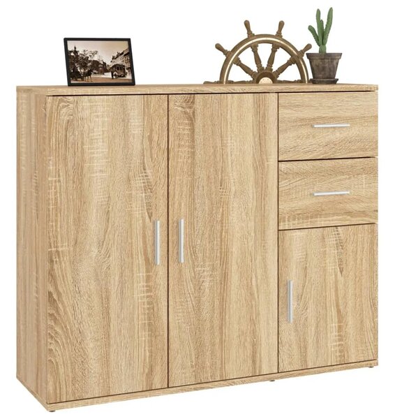Komoda Sonoma hrast 91x29 5x75 cm Konstruirano drvo - sonoma hrast 1 Sonoma hrast