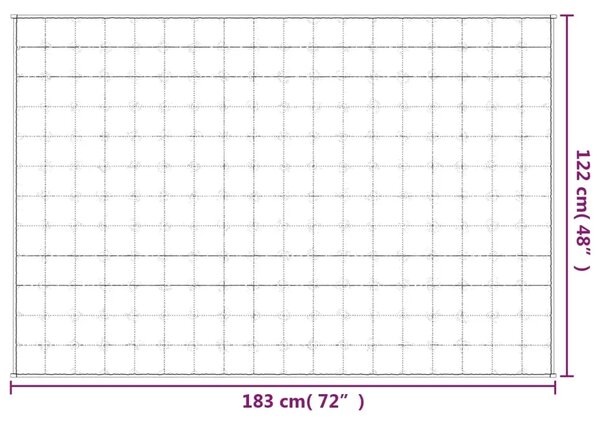 Teška deka plava 122x183 cm 9 kg od tkanine - Plava 122 x 183 cm 1 9 kg