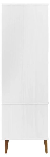 Ormar MOLDE bijeli 90 x 55 x 175 cm od masivne borovine - Bijela 1 1 Bijela