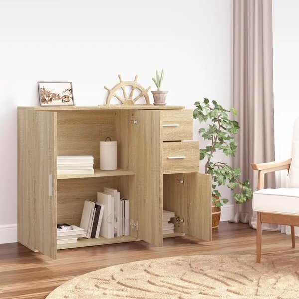 Komoda Sonoma hrast 91x29 5x75 cm Konstruirano drvo - sonoma hrast 1 Sonoma hrast