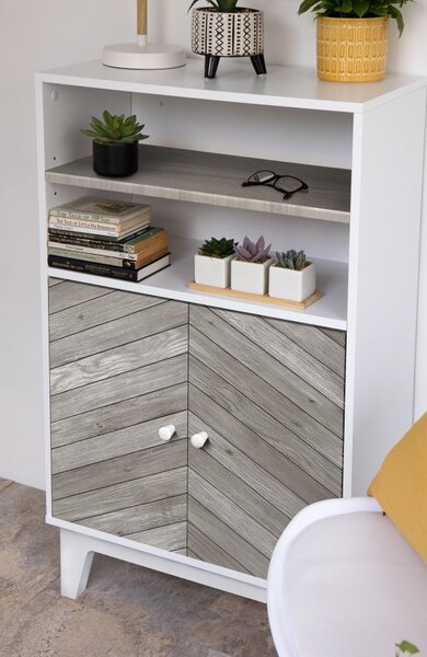Samoljepljiva folija drvo Chevron sivi 200-8346 d-c-fix, širina 67,5 cm