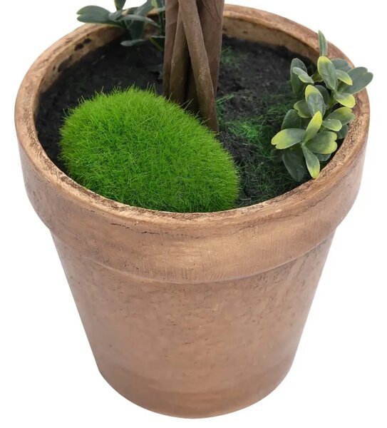 Umjetni šimširi s posudama 2 kom u obliku kugle zeleni 41 cm - 11.5 x 41 cm 2 11.5 x 41 cm