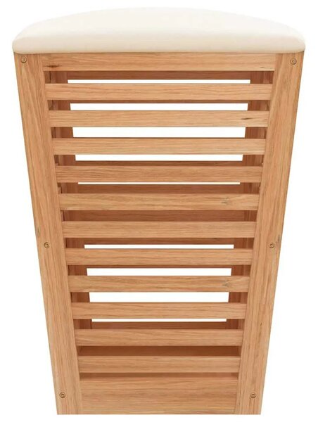 Kupaonski stolac 40 5 x 40 5 x 56 cm od masivnog drva oraha