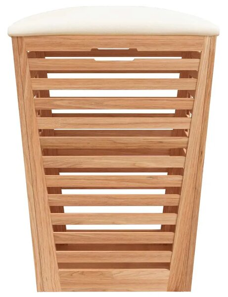 Kupaonski stolac 40 5 x 40 5 x 56 cm od masivnog drva oraha