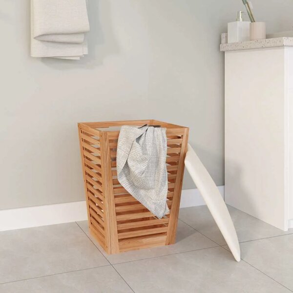 Kupaonski stolac 40 5 x 40 5 x 56 cm od masivnog drva oraha