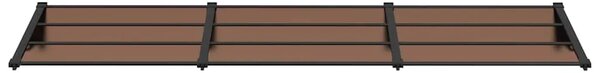 Nadstrešnica za vrata crna 297 5x90 cm polikarbonatna - 297.5 x 90 cm 1 297.5 x 90 cm