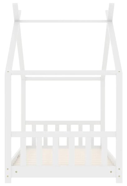 Okvir za dječji krevet od masivne borovine bijeli 70 x 140 cm - Bijela 70 x 140 cm Bijela 70 x 140 cm