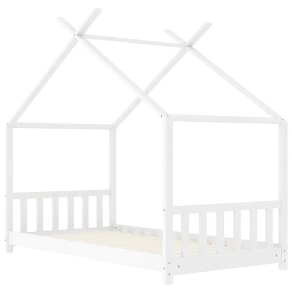 Okvir za dječji krevet od masivne borovine bijeli 70 x 140 cm - Bijela 70 x 140 cm Bijela 70 x 140 cm