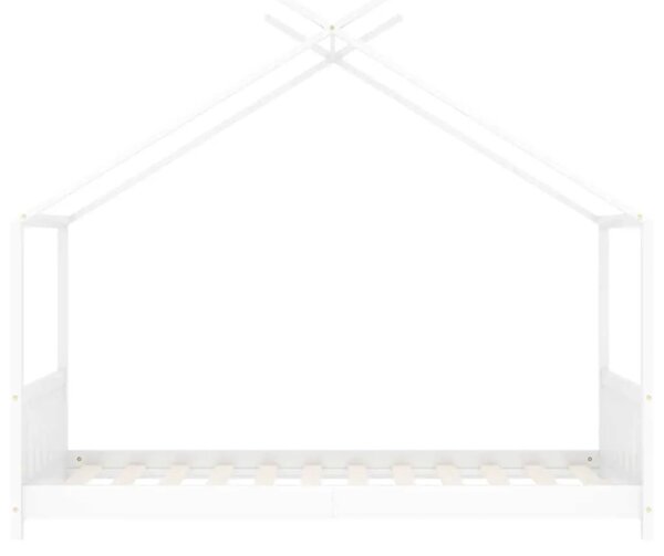 Okvir za dječji krevet od masivne borovine bijeli 70 x 140 cm - Bijela 70 x 140 cm Bijela 70 x 140 cm