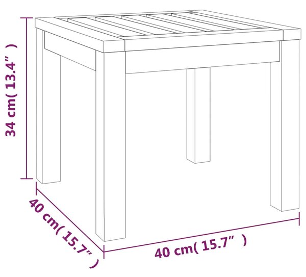 Vrtni stolci s jastucima 2 kom 40x40x34 cm od bagremovog drva - Prirodna 2 Siva Siva