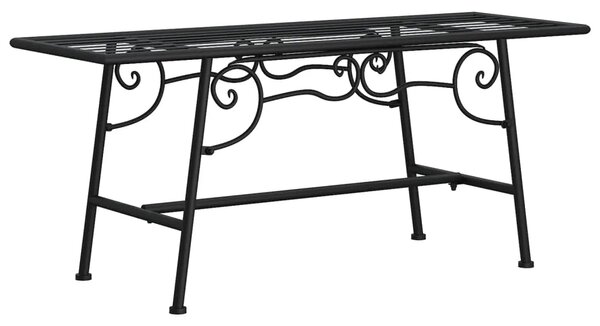 Klupa oko stabla 110 cm crna čelična