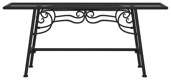 Klupa oko stabla 110 cm crna čelična