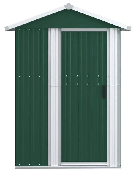 Vrtna kućica - Vrtno spremište zeleno 126 x 97 5 x 177 cm od pocinčanog čelika - Zelena 1 Zelena