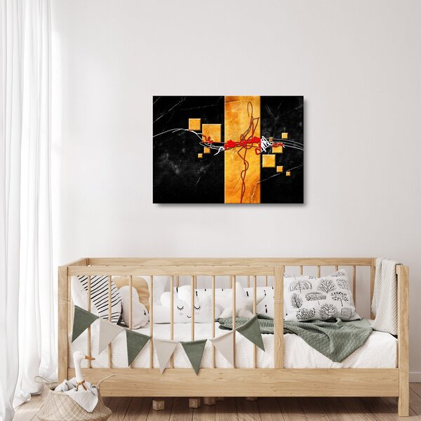 Apstraktna staklena slika - Plesačica (70x50 cm)