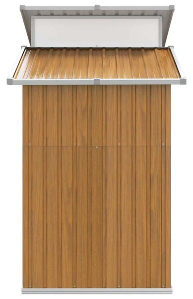 Vrtna kućica - Vrtno spremište smeđe 270 x 130 x 208 5 cm od pocinčanog čelika - Smeđa 1 Smeđa