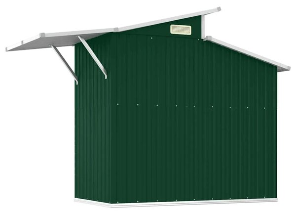Vrtna kućica - Vrtno spremište zeleno 270x130x208 5 cm od pocinčanog čelika - Zelena 1 Zelena